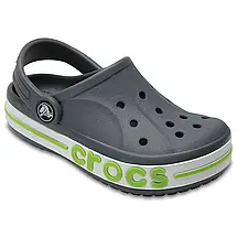 Crocs Kids’ Bayaband Clog Charcoal — Дитячі Сабо Крокс Баябенд Графітові | Оригінал, фото 4