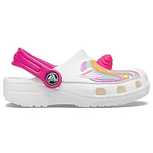 Crocs Kids Fun Lab Classic Clog I AM Unicorn White Дитячі Сабо Крокс Єдиноріг — Оригінал