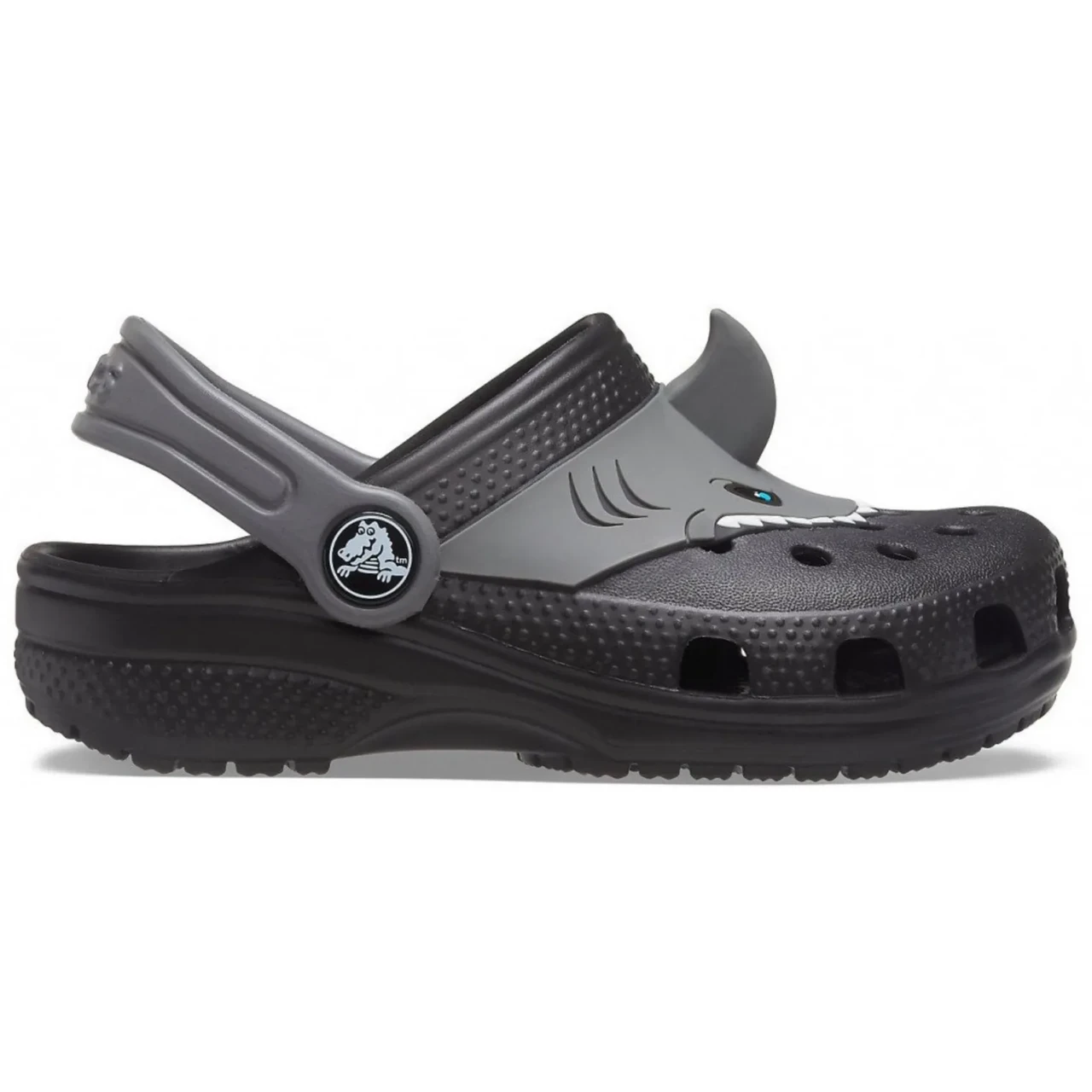 Crocs Kids Fun Lab Classic Clog I AM Shark Black Дитячі Сабо Крокс Акула — Оригінал