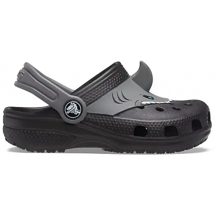 Crocs Kids Fun Lab Classic Clog I AM Shark Black Дитячі Сабо Крокс Акула — Оригінал, фото 1