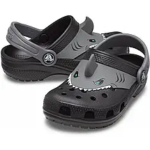 Crocs Kids Fun Lab Classic Clog I AM Shark Black Дитячі Сабо Крокс Акула — Оригінал, фото 3