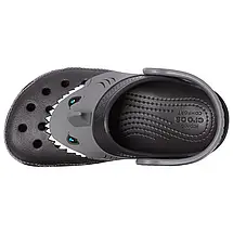 Crocs Kids Fun Lab Classic Clog I AM Shark Black Дитячі Сабо Крокс Акула — Оригінал, фото 4