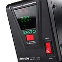 Стабілізатор напруги релейний APRO AVR-500 : 400 Вт, релейний, Led-дисплей, вага 2.15 кг, фото 3