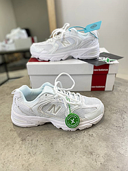 Жіночі кросівки New Balance 530 abzorb White Взуття Нью Беленс білі літні сітка