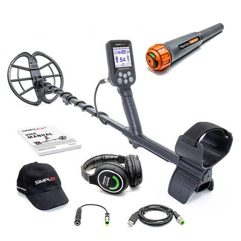 Металошукач Nokta Makro Simplex+ WHP + пінпоінтер + бездротові навушники + кепка. Гарантія, фото 2