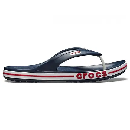 Crocs Bayaband Flip Navy — Чоловічі та Жіночі В'єтнамки Крокс Баябенд Темно-сині, фото 1