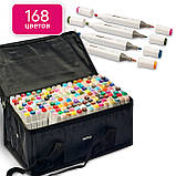 Професійні маркери Touch Multicolor 168 квітів для художників, Фломастери для малювання та скетчинга, фото 2