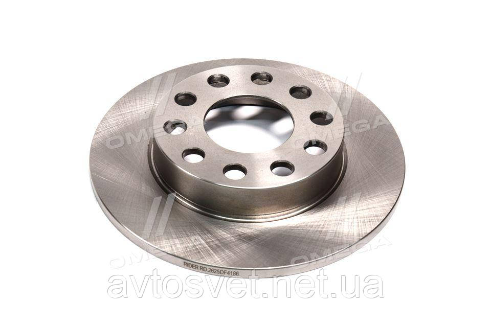 Диск гальмівний AUDI A4 00-08 задн. (RIDER) RD.2625DF4186 (Kr)