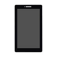 Дисплей (lcd-екран) для Lenovo Tab 7104F (ZA400002UA) з чорним тачскрином
