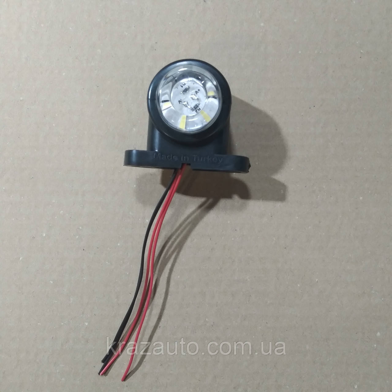 Ліхтар габаритний 2 кольори (білий-червоний) LED міні 5 см 12-24v (Туреччина) 000004233