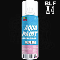 Краска на водной основе универсальная BeLife Aqua Paint, 400 мл Аэрозоль A4 Черный мат