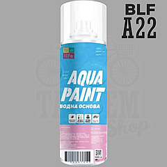 Фарба на водній основі універсальна BeLife Aqua Paint, 400 мл Аерозоль A22 Середньо-сірий