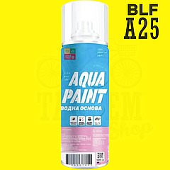 Фарба на водній основі універсальна BeLife Aqua Paint, 400 мл Аерозоль A25 Лимон