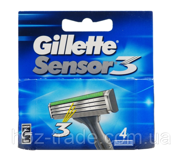 Gillette Sensor 3 Sensor Excell 4 шт.