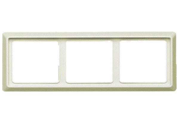 Рамка 3 поста ABB Busch-Jaeger, слонова кістка, 1730-0-0274, фото 1