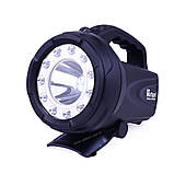 Потужний ліхтар акумуляторний Watton WT-406 прожектор для полювання, туризму, дальність 350-400 м з ременем для переносу, фото 4