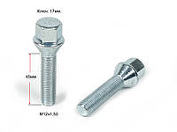 Болт М12х1,50х45 конус, ключ 17 мм, цинк (С17А45) (075177)