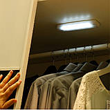 Світлодіодна лампа Led, настінний ліхтарик COB WATTON WT-063 на батарейках, світлова панель навісна, фото 9