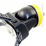 Налобний універсальний ліхтар 20 годин безперервної роботи WATTON WT-027 5W із дальністю 50 м на батарейках ААА 3шт., фото 5