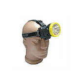 Налобний універсальний ліхтар 20 годин безперервної роботи WATTON WT-027 5W із дальністю 50 м на батарейках ААА 3шт., фото 7