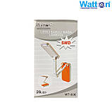 Акумуляторна настільна лампа Watton WT-006 світлодіодний світильник трансформер працює 10 годин Зелений, фото 5