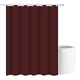 Шторка для ванни з поліестеру водонепроникна Bathlux 180x180 см з кільцями, фіранка для ванної кімнати, фото 3