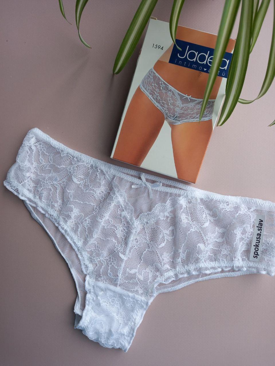 Модні білі трусики сліпи з мереживом для дівчини jadea 1594 жадеа, фото 1