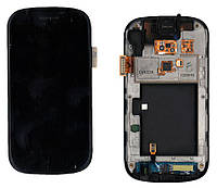 Матриця з тачскріном (модуль) для Samsung Nexus S I9020 чорний з рамкою