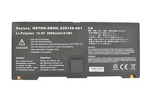 Акумуляторна батарея для ноутбука HP Compaq HSTNN-DB0H ProBook 5330M 14.8 V Black 2800mAh OEM