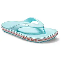 Crocs Bayaband Flip Ice Blue / Melon — Жіночі В'єтнамки Крокс Баябенд Блакитно-Коралові, фото 4