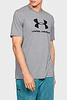 Мужская серая футболка UNDER ARMOUR SPORTSTYLE LOGO SS