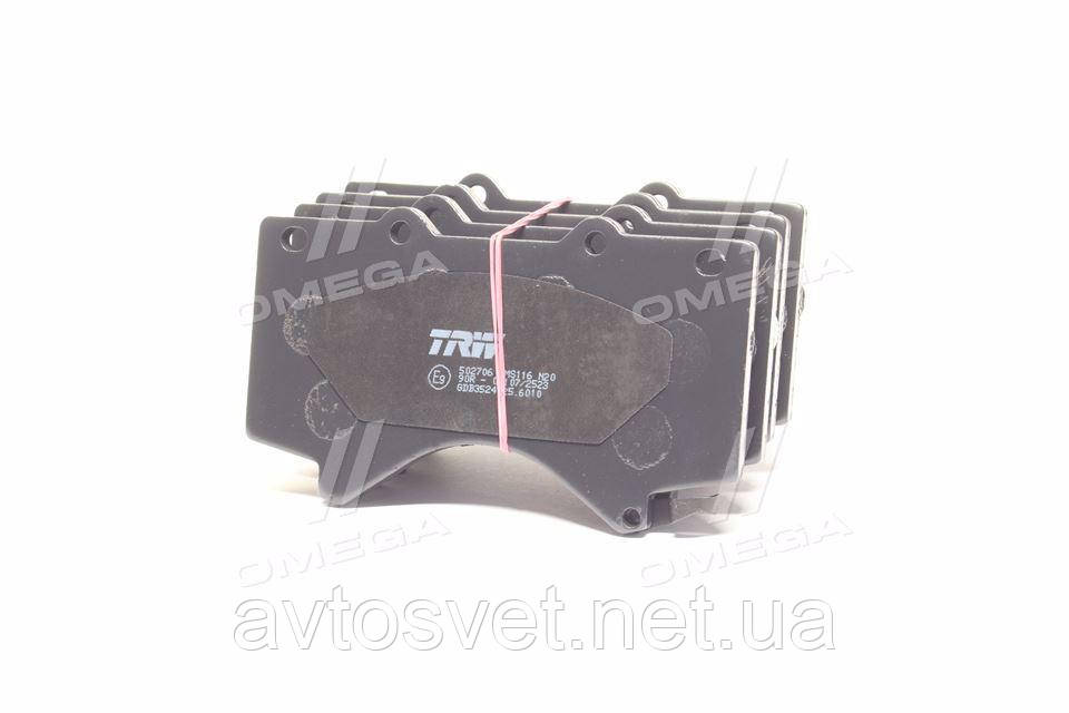 Колодка гальм. диск. TOYOTA LAND CRUISER 200 4.5D/4.7/5.7 08 - передн. (вир-во TRW) GDB3524 (Kr)
