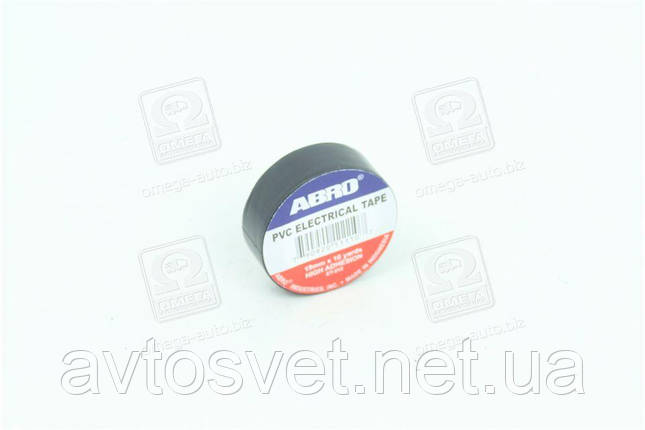 Ізолента чорна ABRO ET-912 BL (Kr), фото 1
