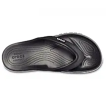 Crocs Bayaband Flip Black / White — Жіночі/Чоловічі В'єтнамки Крокс Баябенд Чорні з Білим, фото 3