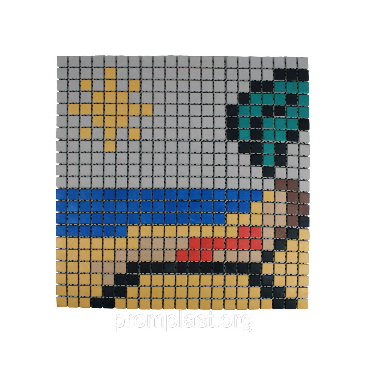 Піксель-килим "Пляж" 600х600мм