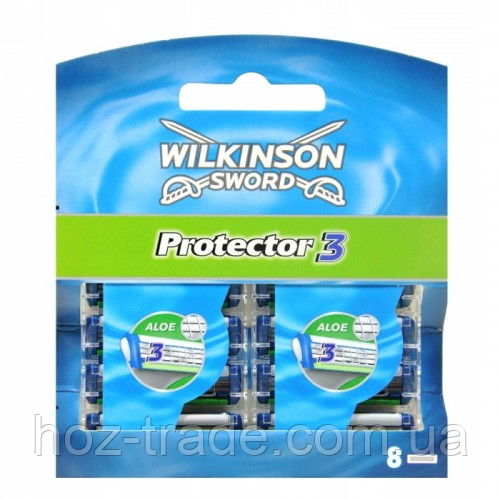 Касети Вілкінсон Протекто 3 Wilkinson Protector 3 — 8 шт.