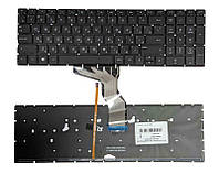 Клавіатура для ноутбука HP Pavilion (15-ab) з підсвіткою (Light), Black, (No Frame) RU