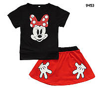 Літній костюм Minnie Mouse для дівчинки. 120, 130 см