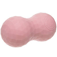 Мяч массажный кинезиологический двойной Zelart Massage Duoball 3808 размер 13,5x6см Light Pink