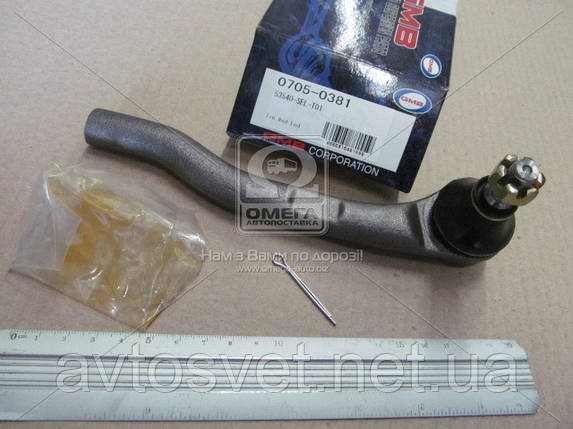 Накінечник тяги керма HONDA JAZZ зовніш. прав. (вир-во GMB) 0705-0381 (Kr), фото 1