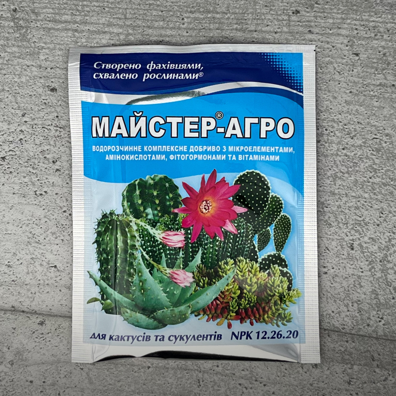 Добриво Майстер-Агро для кактусів та сукулентів 25 г Кіссон