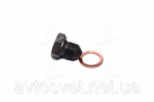 Пробка оливного отвору з кільцем ущільнювача VAG M14X1.5 (вир-во FEBI) 12281 (Kr), фото 1
