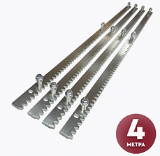 Комплект металевої зубчастої рейки STEELON до воріт  ROA 8 — 4 метри