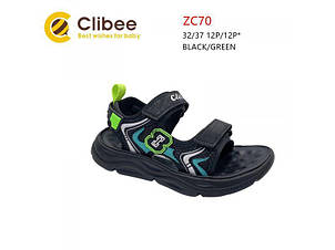 Сандалі літні для хлопчиків на липучках тм Clibee розміри 32