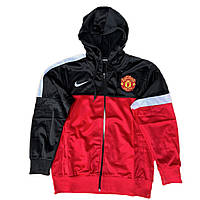 Кофта "ФК Манчестер Юнайт" з капюшоном на шнурках, з логотипом нашивкою клубу та вишивкою Nike