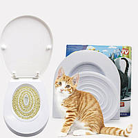 Набір для привчання кішок до унітазу CitiKitty Cat Toilet Training Kit, туалет для котів, лоток, Ексклюзивний