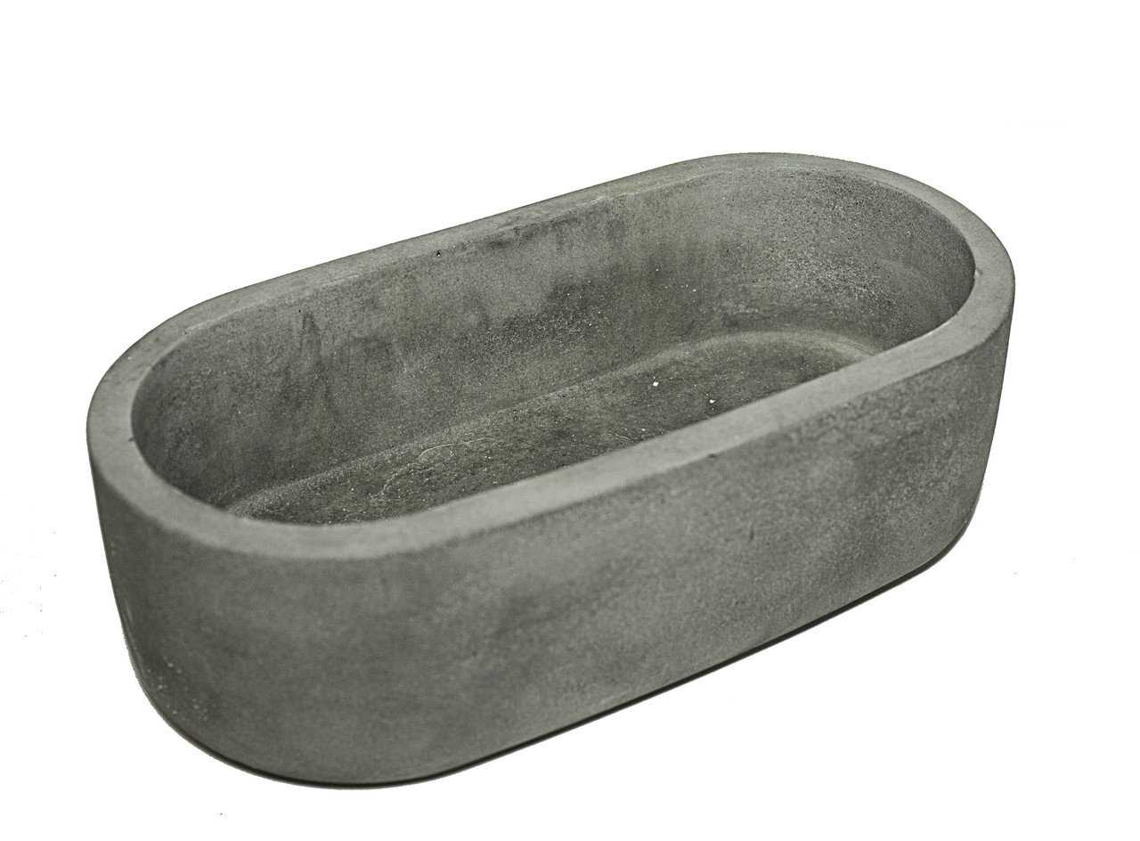 Горщик для рослин Еллі з дренажним отвором від Проміс-Плюс, бетонний