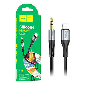 Кабель AUX Hoco UPA22 (3.5 to Lightning) 1м Black