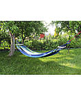 Гамак подвійний садовий підвісний туристичний для дому та дачі Heckermann 260x150 см., фото 5