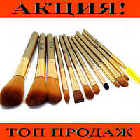 Кисточки для макияжа Kylie (12шт) Profesional brush set- Golden, Эксклюзивный